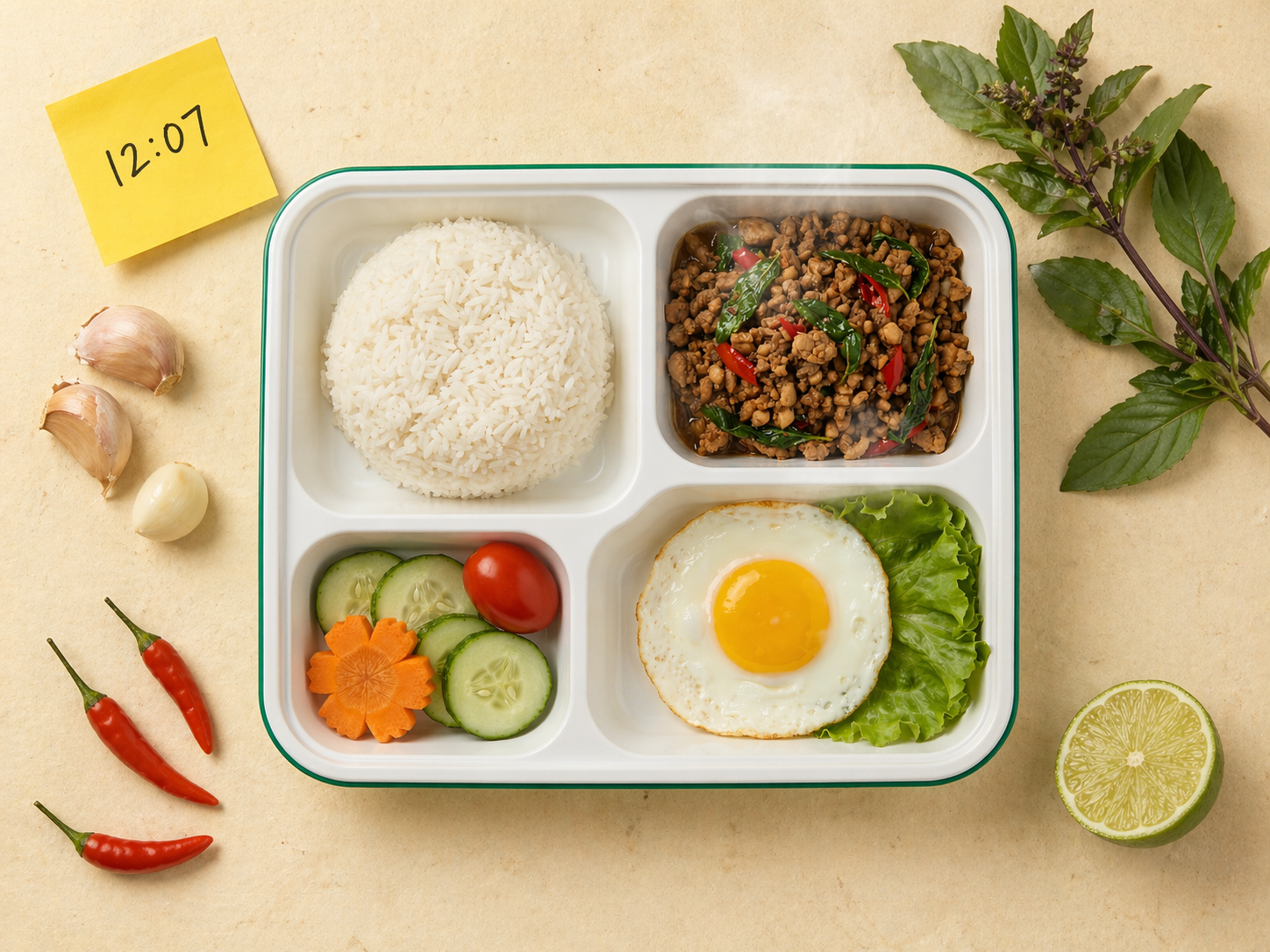 Thai Basil Chicken Rice